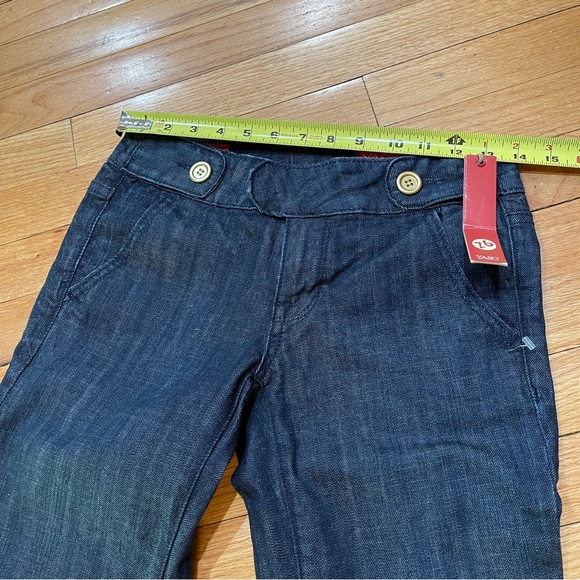 Vintage Y2K Yaso Womens Flare Leg Jeans Size 26 Inseam 32” Dark Wash NEW W TAGS - Picture 10 of 15